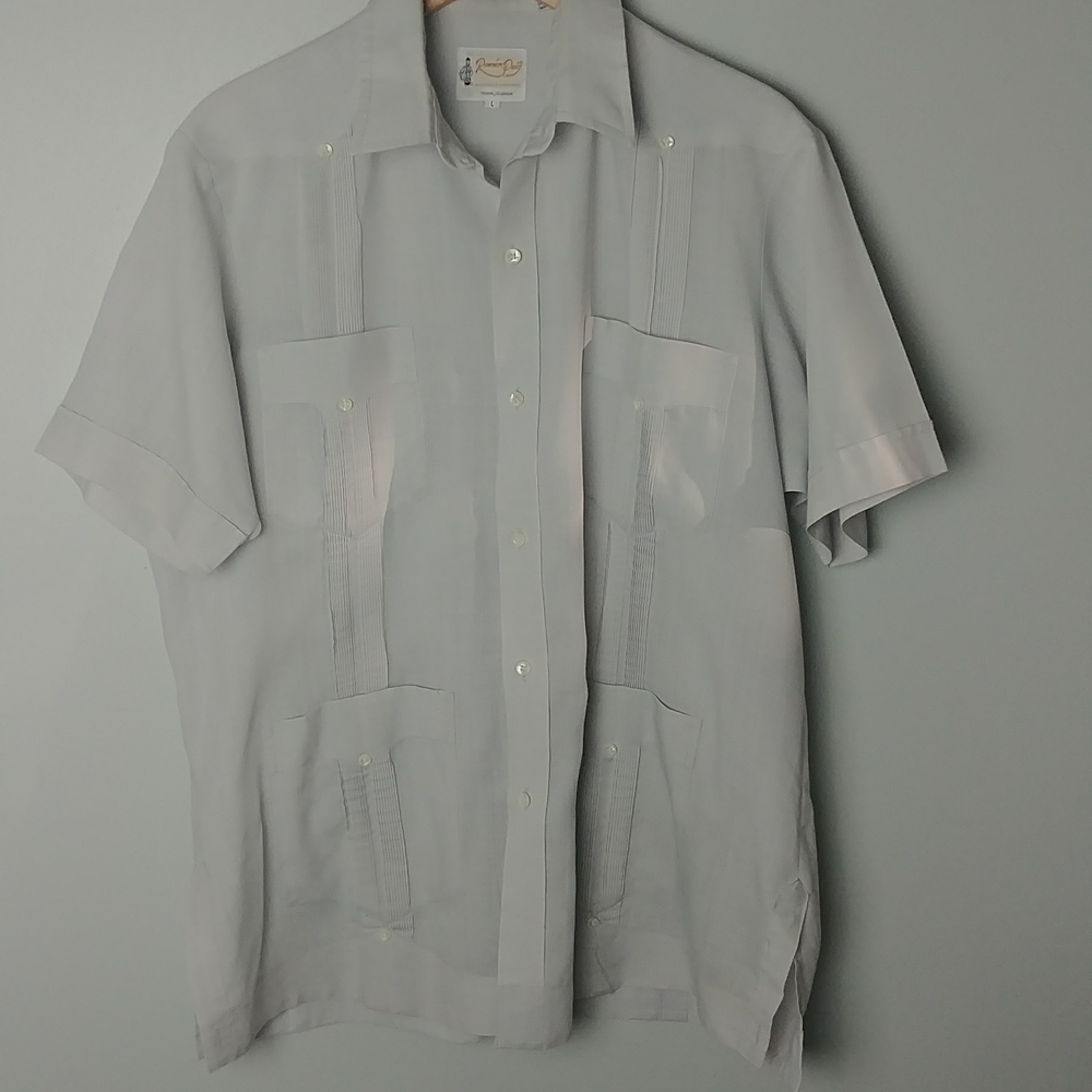Romon Puiy Mens Shirt With Pleats